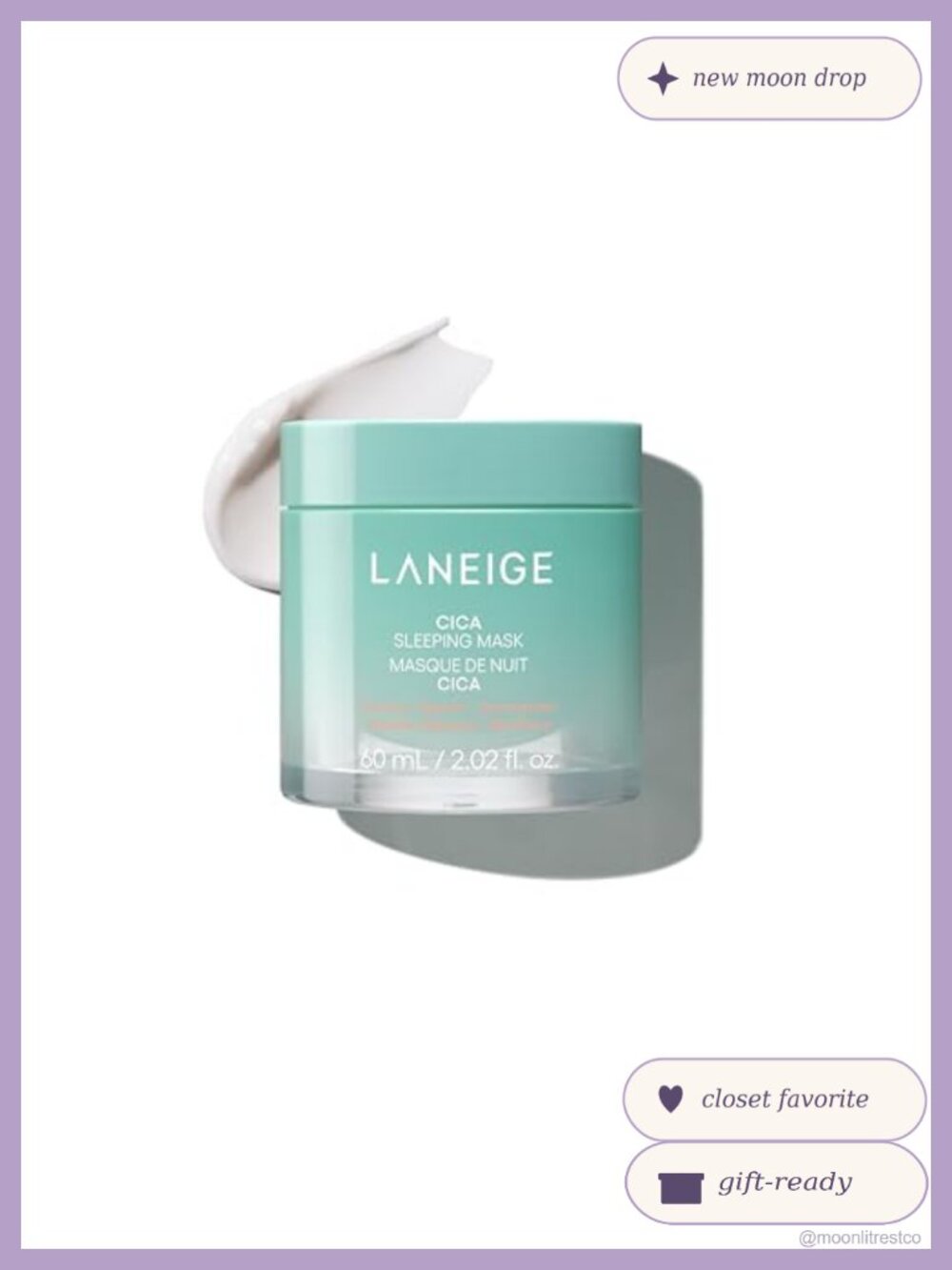 Cica Sleeping Mask Overnight Korean Face Mask